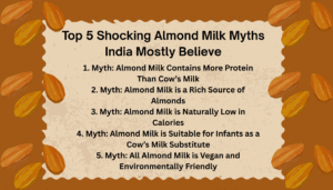 Top 5 Shocking Almond Milk Myths India Mostly Believe | facts vs fiction almond milk